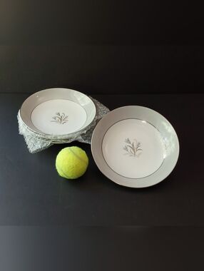 RARE Vintage Noritake 5545 CEREAL BOWLS (4) 7.25" Diameter